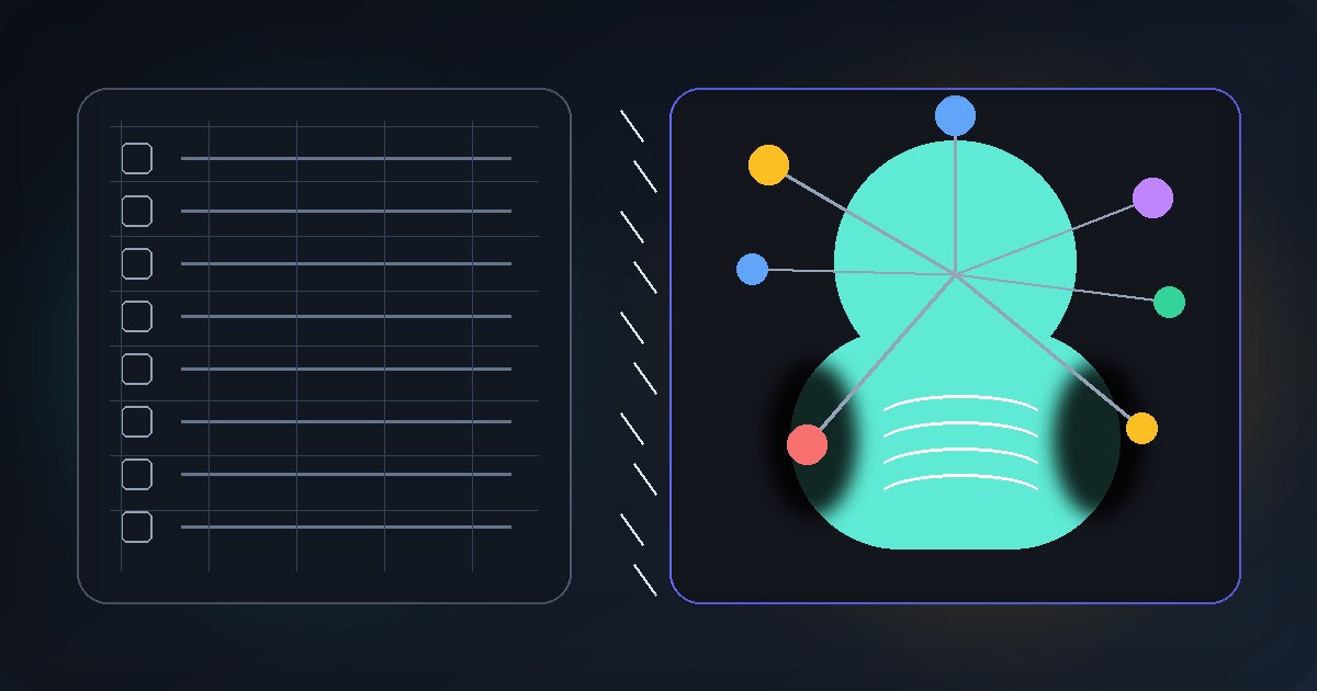Editorial illustration showing a rigid mental health checklist contrasted with a human figure surrounded by context and emotion